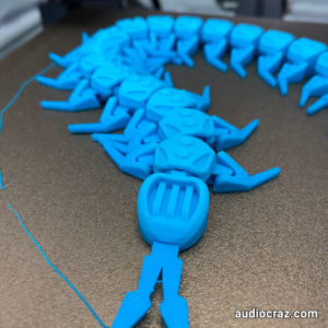 Cookiecad Blue Ombré Centipede Robot